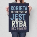Plakat metalowy - Ryba bez roweru L.jpg