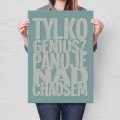 Blacha metalowa - Tylko geniusz L.jpg