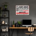 Plakat metalowy - Zasady garażu (pozioma) L 2.jpg