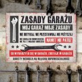 Plakat metalowy - Zasady garażu (pozioma) S 2.jpg